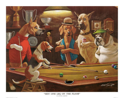 Hey! One Leg On The Floor by Arthur Sarnoff Pricing Limited Edition Print image