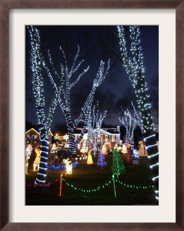 Christmas Lights, Saugus, Massachussets by Lisa Poole Pricing Limited Edition Print image