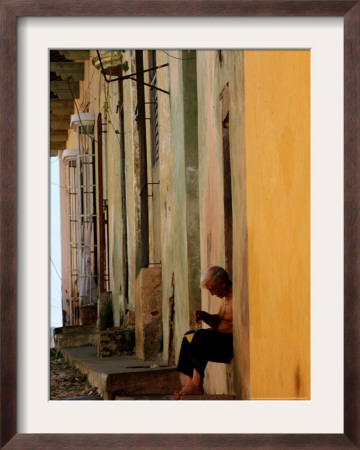 An Old Man Prepares A Bowl Of Rice For His Lunch by Javier Galeano Pricing Limited Edition Print image