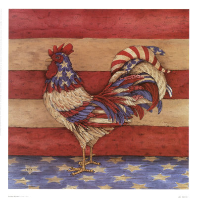 Patriotic Rooster by Leslie J. Beck Pricing Limited Edition Print image