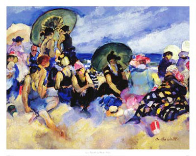 Green Umbrellas by Martha Walter Pricing Limited Edition Print image