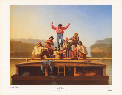 Jolly Flatboatmen by George Caleb Bingham Pricing Limited Edition Print image