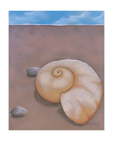 Sand, Shell And Sky L by Phyl Schock Pricing Limited Edition Print image