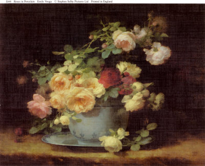Roses In Porcelain by Emile Vouga Pricing Limited Edition Print image