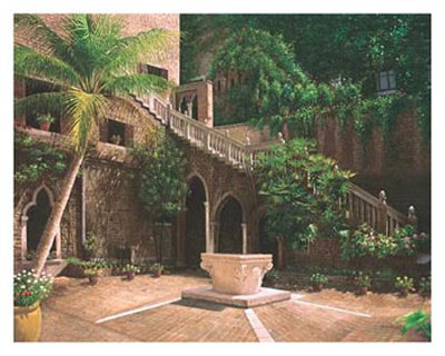 Wishing Well Courtyard by Corley Pricing Limited Edition Print image