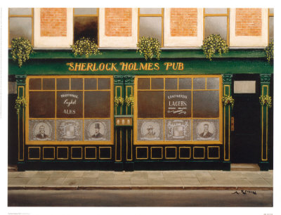 Sherlock Holmes Pub by Andre Renoux Pricing Limited Edition Print image