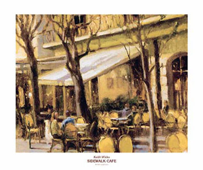 Sidewalk Cafe by Keith Wicks Pricing Limited Edition Print image