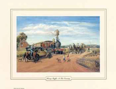 Heavy Traffic At The Crossing by John Cornwell Pricing Limited Edition Print image