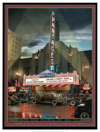 Pantages Theater by Larry Grossman Pricing Limited Edition Print image