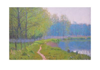 The Wey At Sutton Place by Nicholas Verrall Pricing Limited Edition Print image