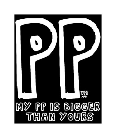 Pp Bigger Than Yours by Todd Goldman Pricing Limited Edition Print image