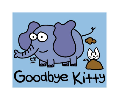 Goodbye Kitty Elephant Poop by Todd Goldman Pricing Limited Edition Print image