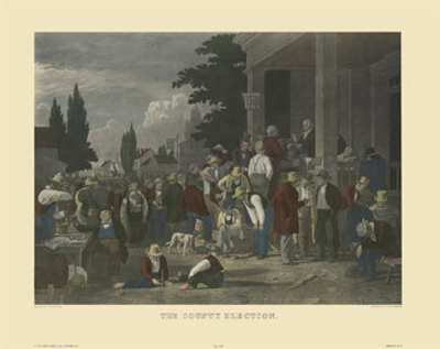 County Election by George Caleb Bingham Pricing Limited Edition Print image