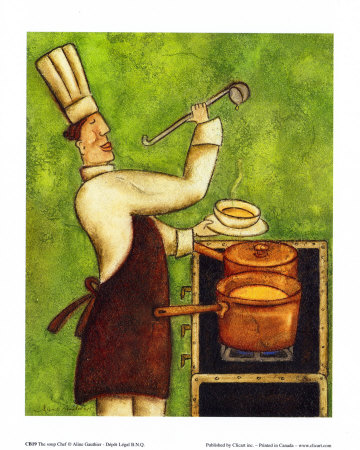 The Soup Chef by Aline Gauthier Pricing Limited Edition Print image