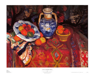 Citrus With Blue Pottery by Charles Camoin Pricing Limited Edition Print image