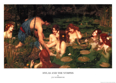 Hylas And The Nymphs, 1896 by John William Waterhouse Pricing Limited Edition Print image