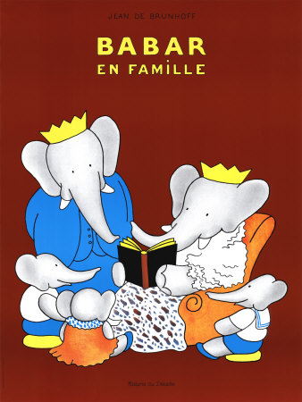 Babar En Famille by Laurent De Brunhoff Pricing Limited Edition Print image