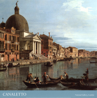 Venice: The Upper Reaches Of The Grand Canal With S. Simeone Piccolo, C.1738 (Detail) by Canaletto Pricing Limited Edition Print image