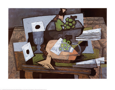 Still Life With Grapes And Clarinet by Georges Braque Pricing Limited Edition Print image