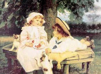 Playmates by Frederick Morgan Pricing Limited Edition Print image