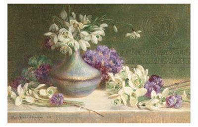 Snowdrops And Violets by M. V. Morgan Pricing Limited Edition Print image