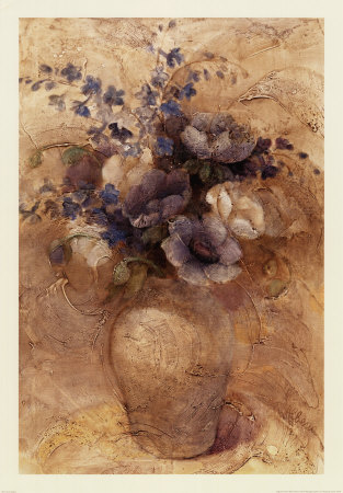 Vase Of Larkspur by Albena Hristova Pricing Limited Edition Print image