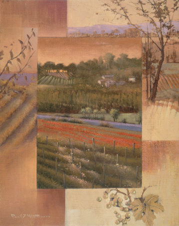 Vineyard Sunset by Paul Mathenia Pricing Limited Edition Print image