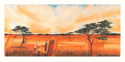 Bhundu Landscape I by Emilie Gerard Pricing Limited Edition Print image