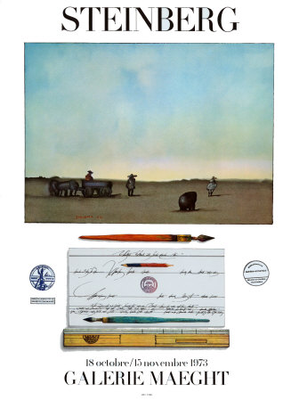 Crayon Et Paysage, 1973 by Saul Steinberg Pricing Limited Edition Print image