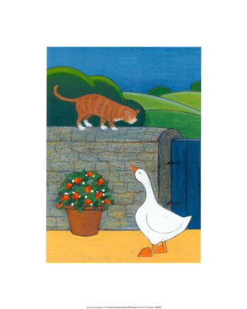 Goose And Cat by Elisabeth Bell Pricing Limited Edition Print image