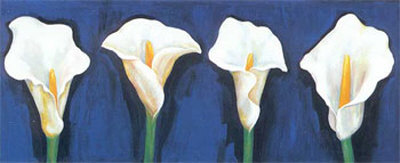 Row Of Irises by D. Ferrer Pricing Limited Edition Print image