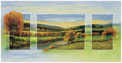 Autumn Triptychon by Johan De Jong Pricing Limited Edition Print image
