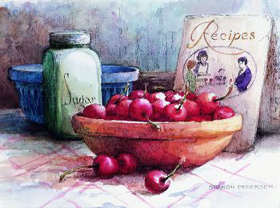 Bowl Of Cherries by Sharon Pedersen Pricing Limited Edition Print image