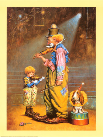 Clownesque Trio by Petar Meseldzija Pricing Limited Edition Print image