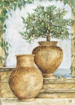 Positano Pots Ii by Tina Chaden Pricing Limited Edition Print image