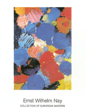 Ekstatisches Blau, 1961 by Ernst  Wilhelm Nay Pricing Limited Edition Print image