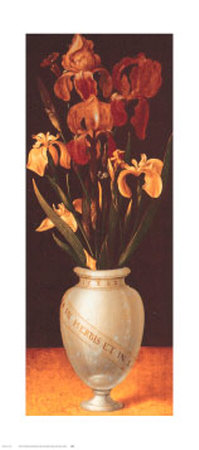 Blumenvase Mit Braunroten Und Gelben Iris by Ludger Ring Pricing Limited Edition Print image