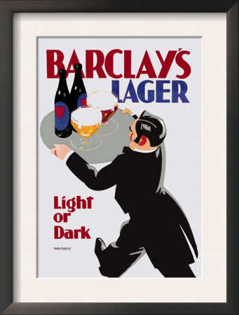 Barclay's Lager: Light Or Dark by Tom Purvis Pricing Limited Edition Print image