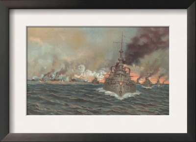 Naval Battle Of Santiago, July 3Rd, 1898 by Werner Pricing Limited Edition Print image