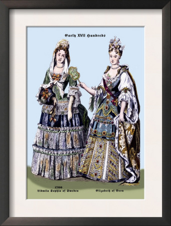 Zidmila Sophia Of Sweden And Elizabeth Of Bern, 18Th Century by Richard Brown Pricing Limited Edition Print image