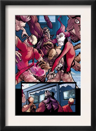 Avengers: The Initiative #4 Group: Hardball, Rage, Komodo And Slapstick by Stefano Caselli Pricing Limited Edition Print image