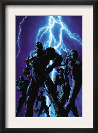 Dark Avengers #1 Cover: Iron Patriot And Ms. Marvel by Mike Deodato Jr. Pricing Limited Edition Print image