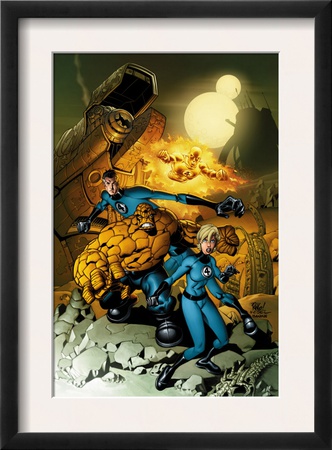 Fantastic Four #523 Cover: Mr. Fantastic, Invisible Woman, Thing, Human Torch And Fantastic Four by Mike Wieringo Pricing Limited Edition Print image