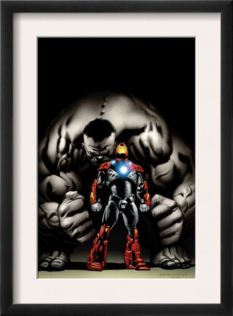 Ultimate Human #4 Cover: Iron Man And Hulk by Cary Nord Pricing Limited Edition Print image