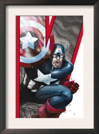 Avengers: Earths Mightiest Heroes #2 Cover: Captain America by Scott Kolins Pricing Limited Edition Print image