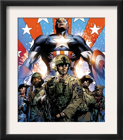 Captain America Theater Of War: Ghosts Of My Country #1 Cover: Captain America by Butch Guice Pricing Limited Edition Print image