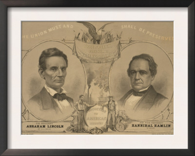 Abraham Lincoln For President - The Union Must And Shall Be Preserved, C.1860 by W.H. Rease Pricing Limited Edition Print image