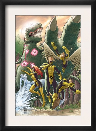 Marvel Two-In-One: X-Men: First Class #3: Cyclops, Marvel Girl, Angel, Beast And Iceman by Roger Cruz Pricing Limited Edition Print image