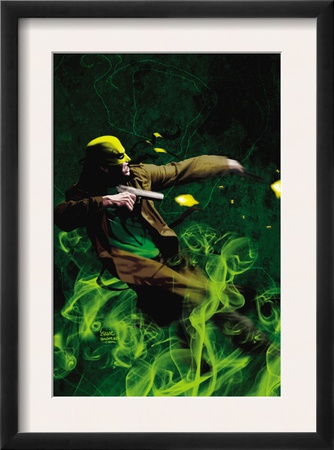 The Immortal Iron Fist: Orson Randall And The Green Mist Of Death #1 Cover: Iron Fist by Kaare Andrews Pricing Limited Edition Print image