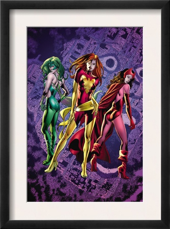 Fantastic Force #2 Cover: Phoenix, Scarlet Witch And Polaris by Bryan Hitch Pricing Limited Edition Print image